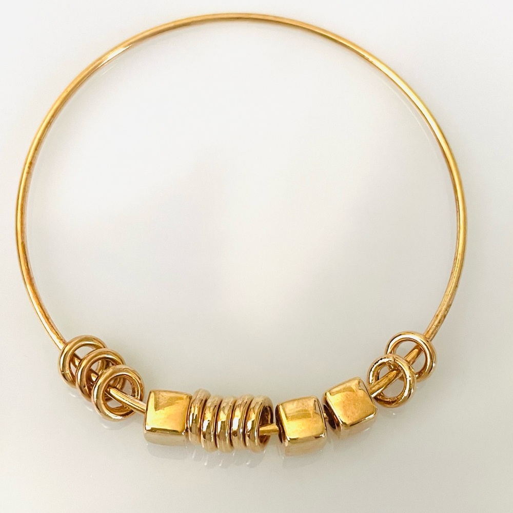 Elegant Gold-Tone Bangle Bracelet